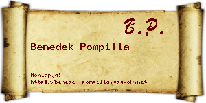 Benedek Pompilla névjegykártya